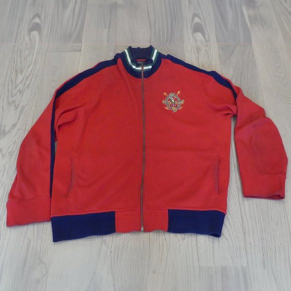 Ralph Lauren Polo & Co New  York Finest Quality Red XLarge Zip up Jacket - Picture 1 of 7